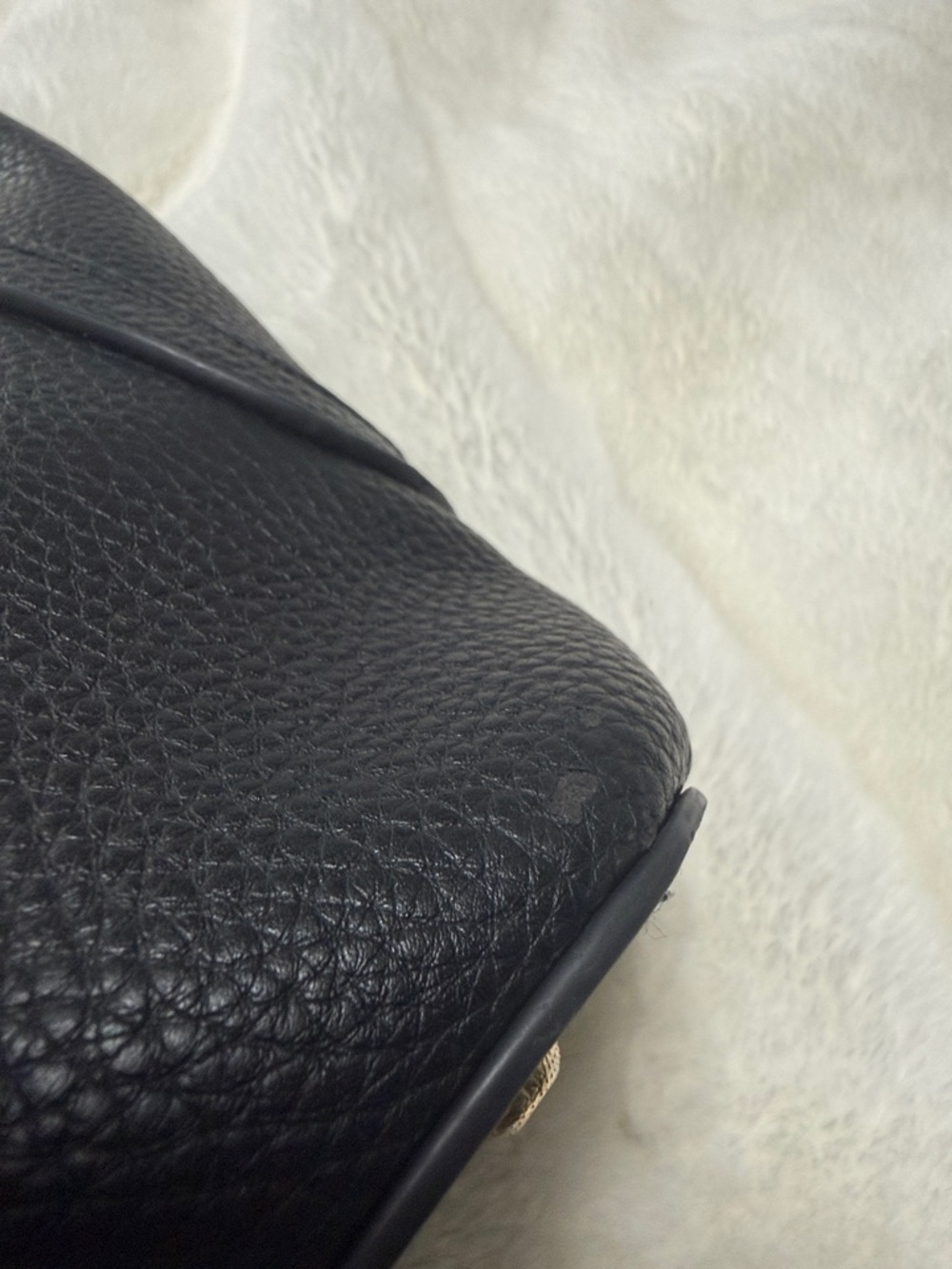 Pebbled Shoulder Tote Bag Black Size OS GUC NO BRAND - Picture 14 of 14